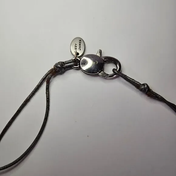 Lizzy James Handmade Maui Freshwater Pearl Leather Convertible Bracelet Necklace - Picture 6 of 6